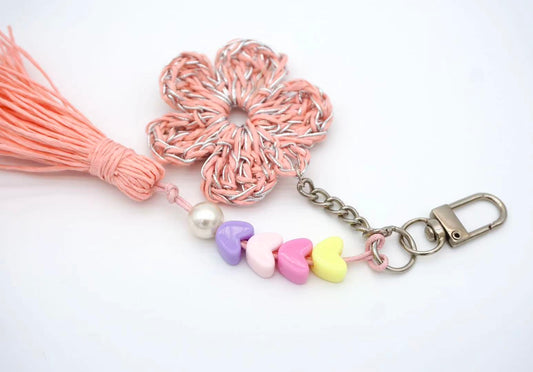 Handmade Sakura Bag Charm, Keychain, Purse Accessory