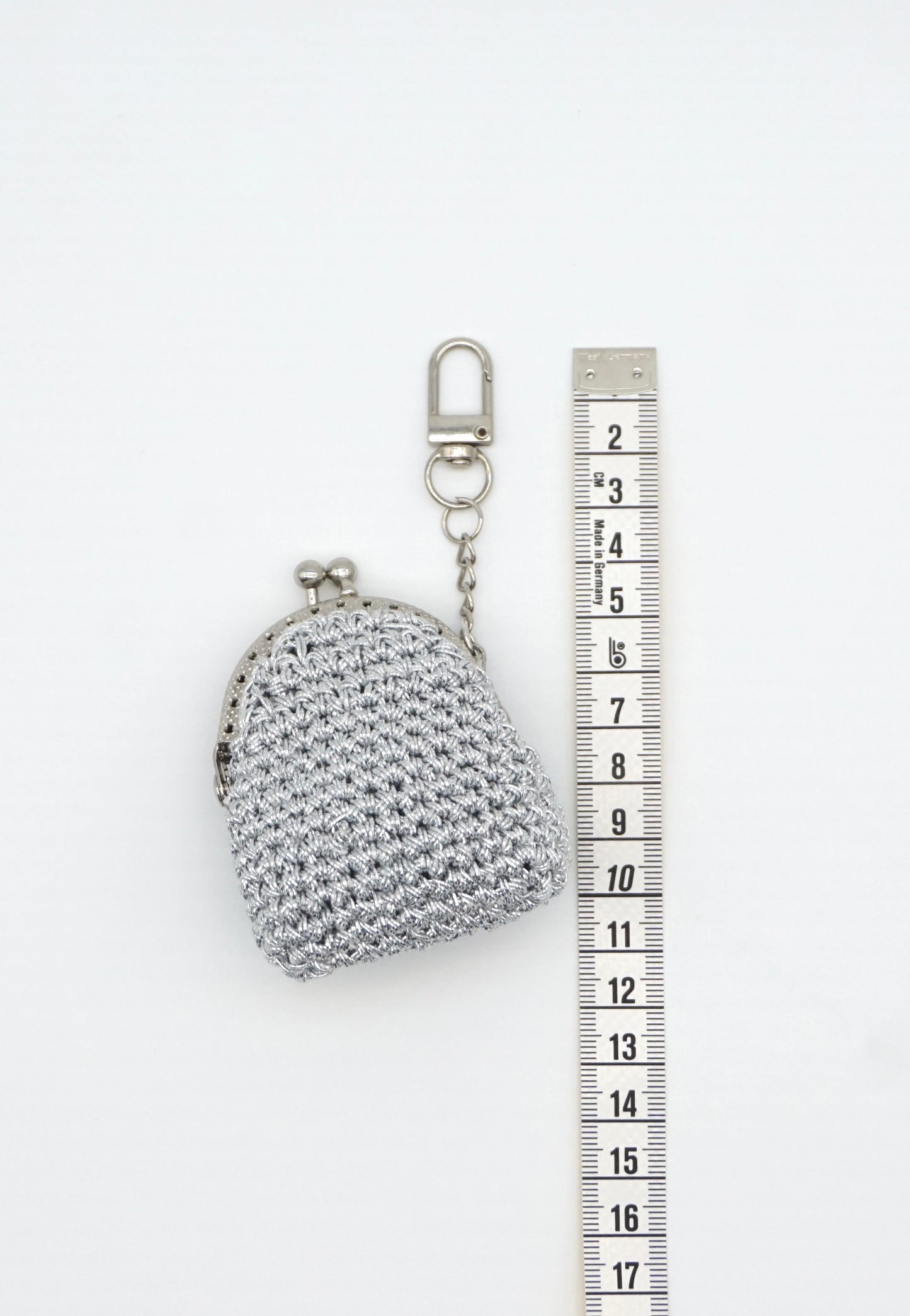 Silver Glow Pouch Charm