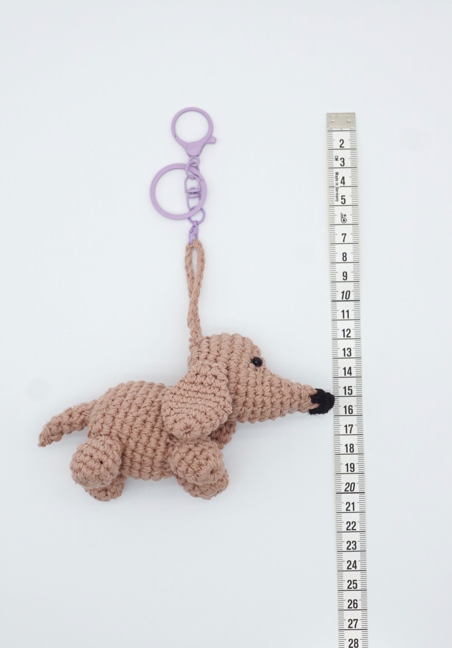 Weenie Dog Crochet Bag Buddy