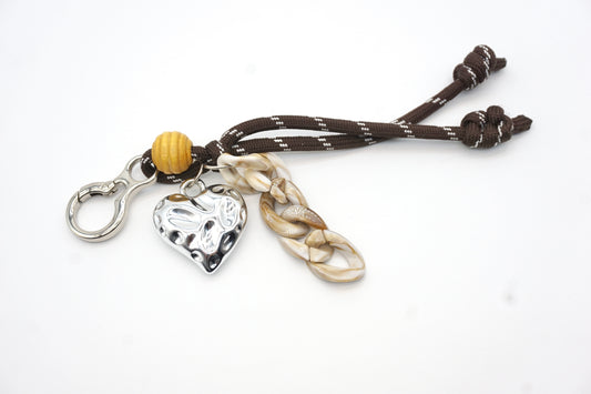 Urban Heart Chain Charm keychain accessoriess