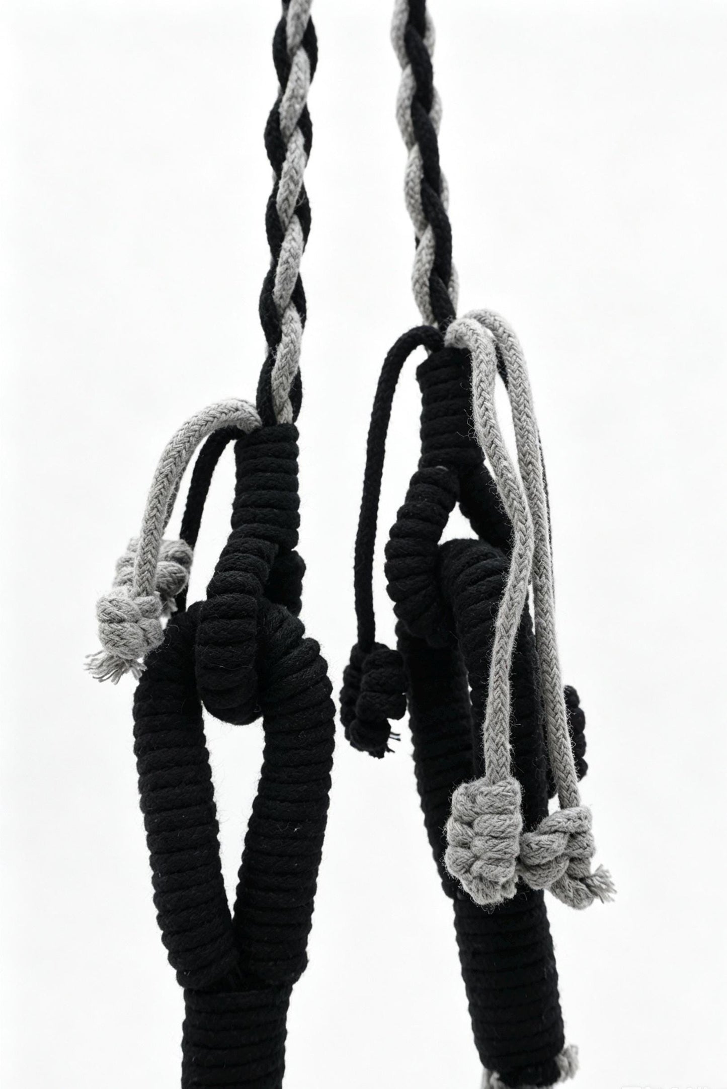 Two-Tone Sage Pink Macrame Phone Sling: Boho Crossbody Water Bottle Holder