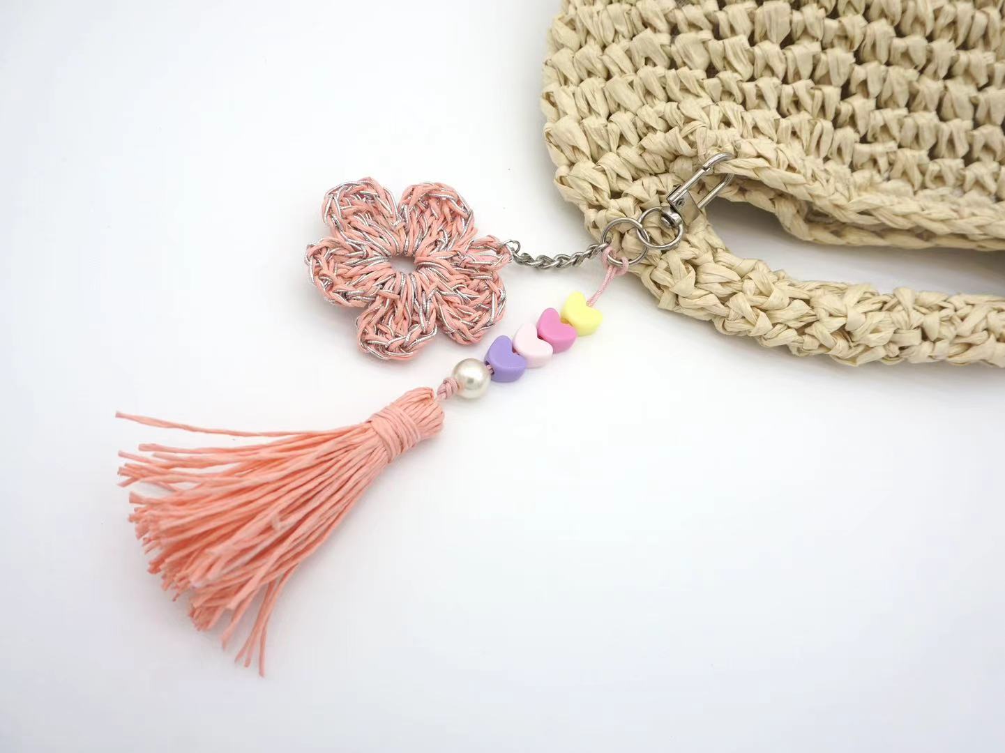 Handmade Sakura Bag Charm, Keychain, Purse Accessories