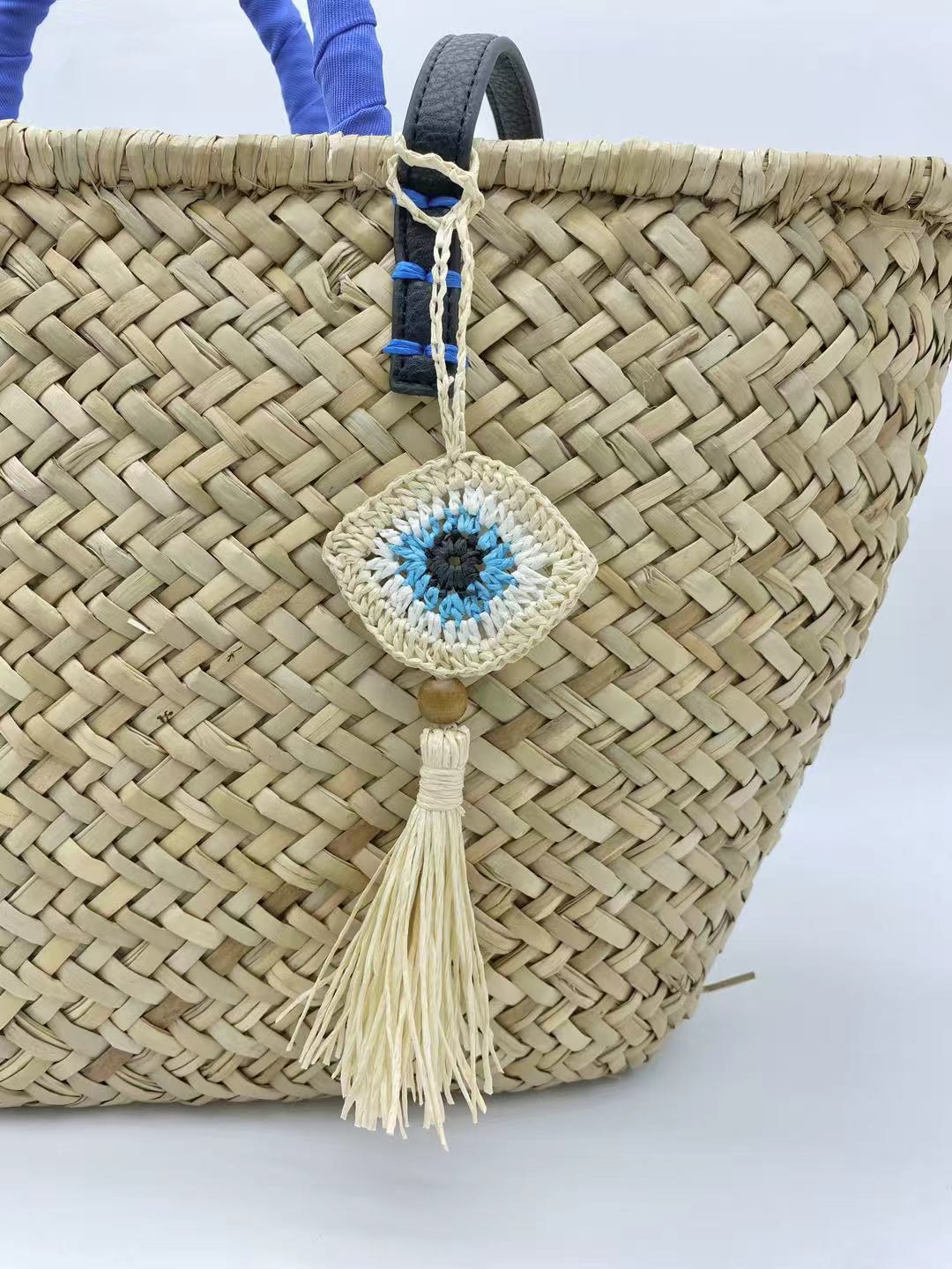 Handmade Evil Eye Tassel charm,Keychain, Purse Accessories