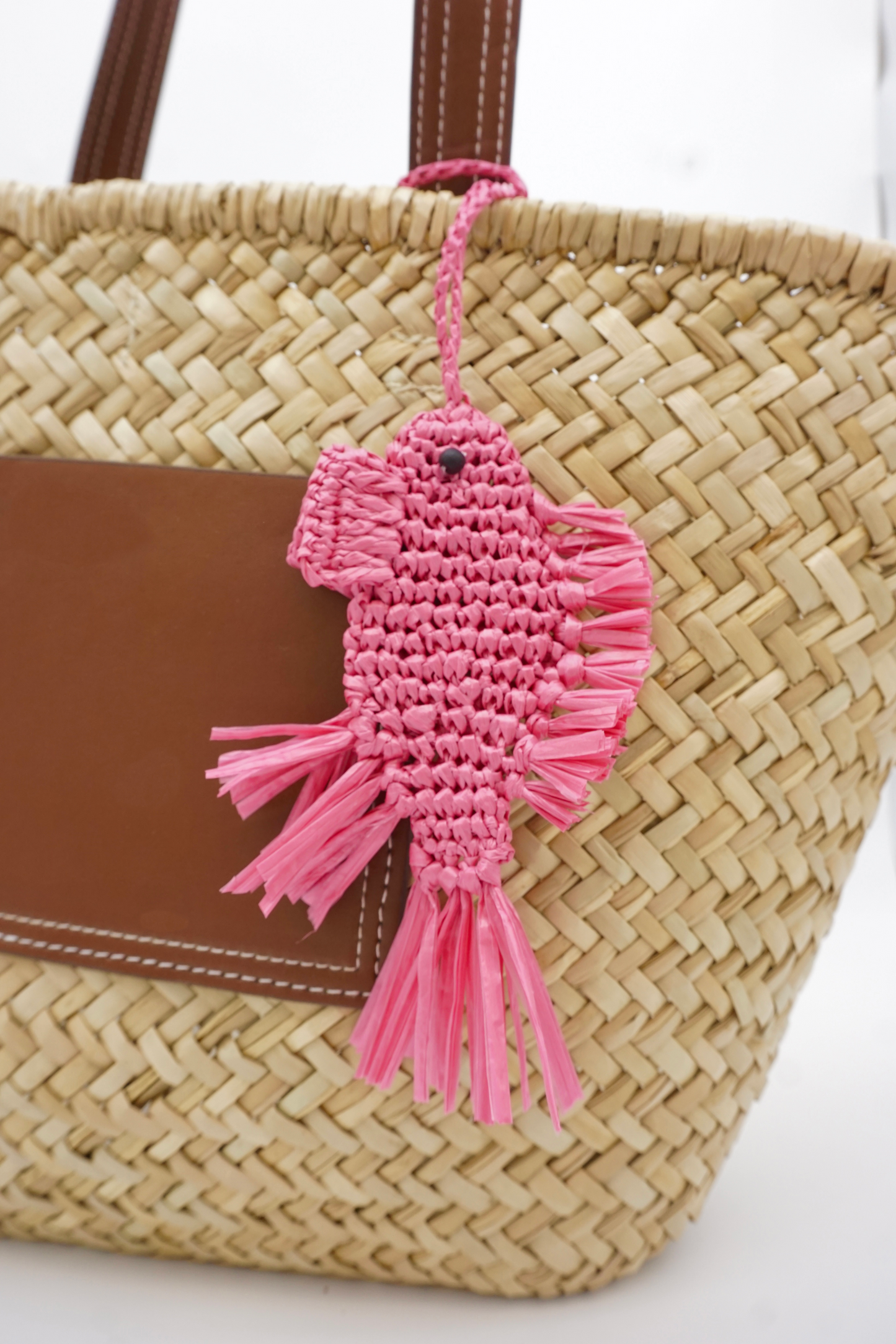 Handmade Pink Koi Purse Charm