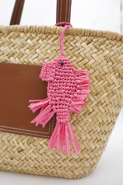 Handmade Pink Koi Purse Charm