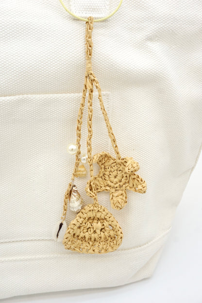 Neutral Seashell & Turtle Woven Accessory Pack