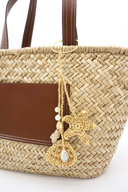Neutral Seashell & Turtle Woven Accessory Pack