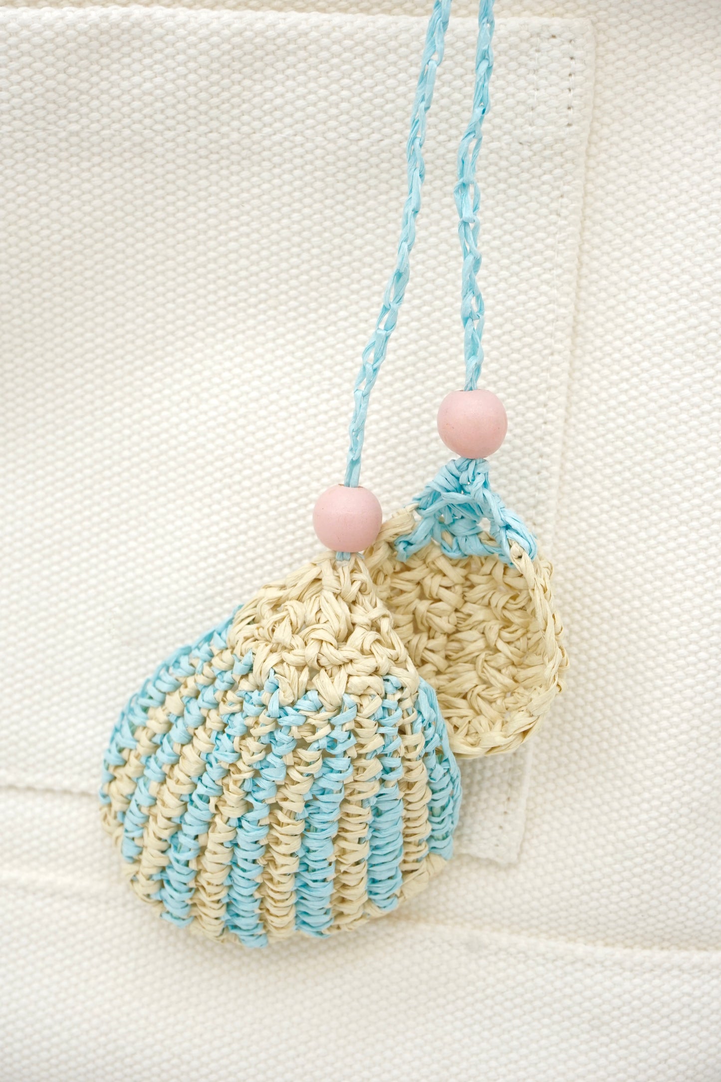Pastel Beach Shell Bag Accessory