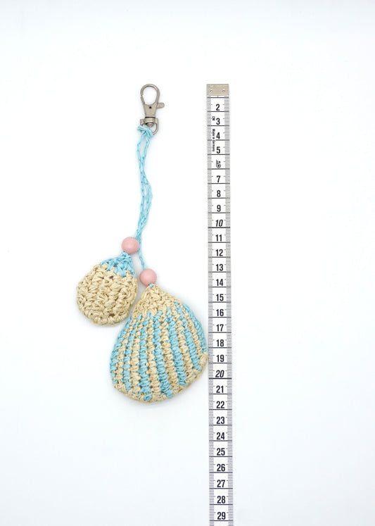 Pastel Beach Shell Bag Accessory Bag Charm Keychain