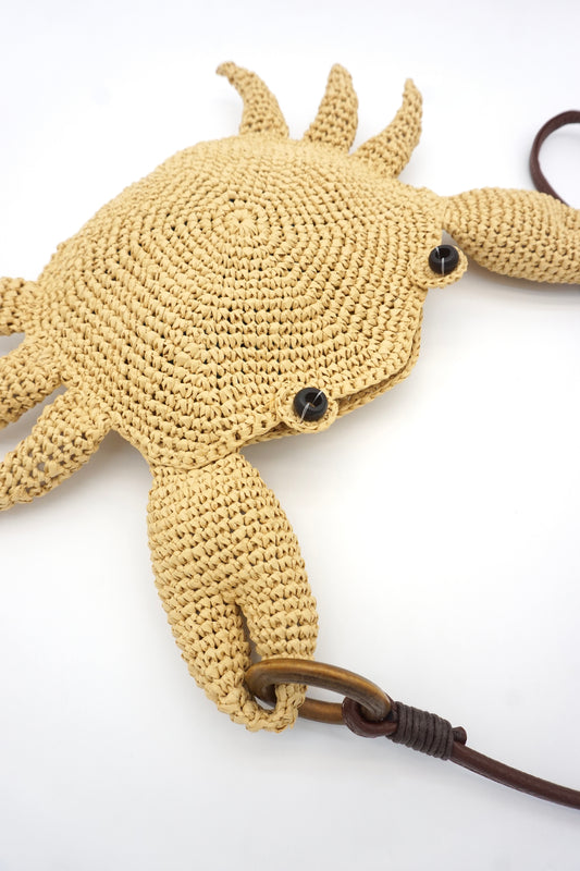 Sand Crab Pouch - Crab bag - beach bag - crossbody bag