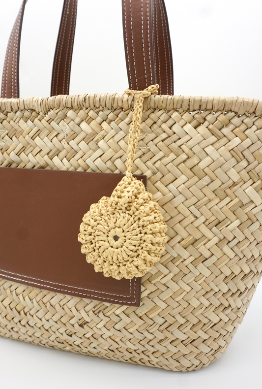 Coastal Woven Conch Pendant