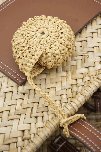 Coastal Woven Conch Pendant