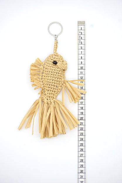 Coastal Tassel Fish Tote Pendant