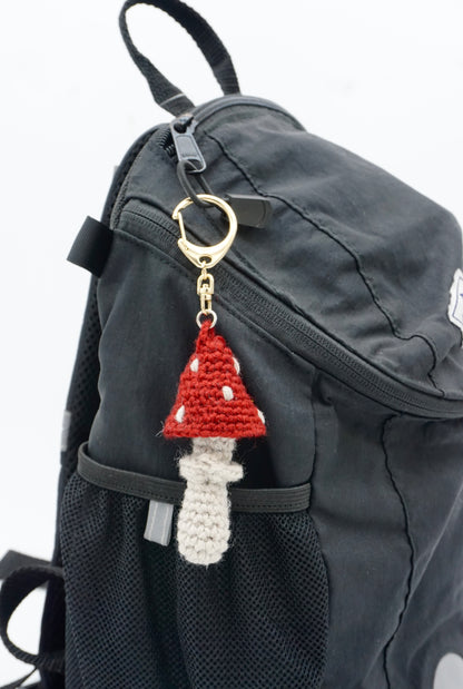 Mushroom pendant keychain small decoration