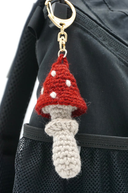 Mushroom pendant keychain small decoration