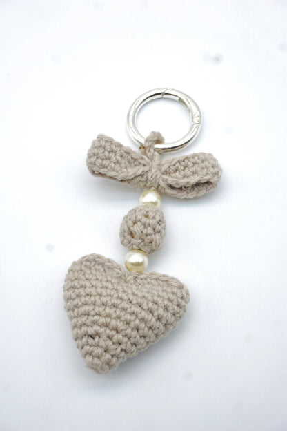 Love Pearl Charm Keychain Decoration