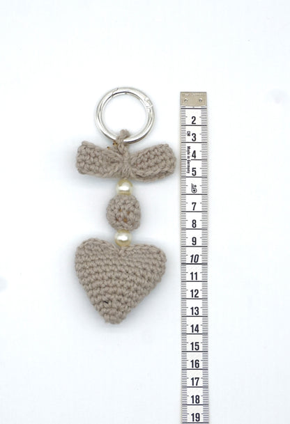 Love Pearl Charm Keychain Decoration