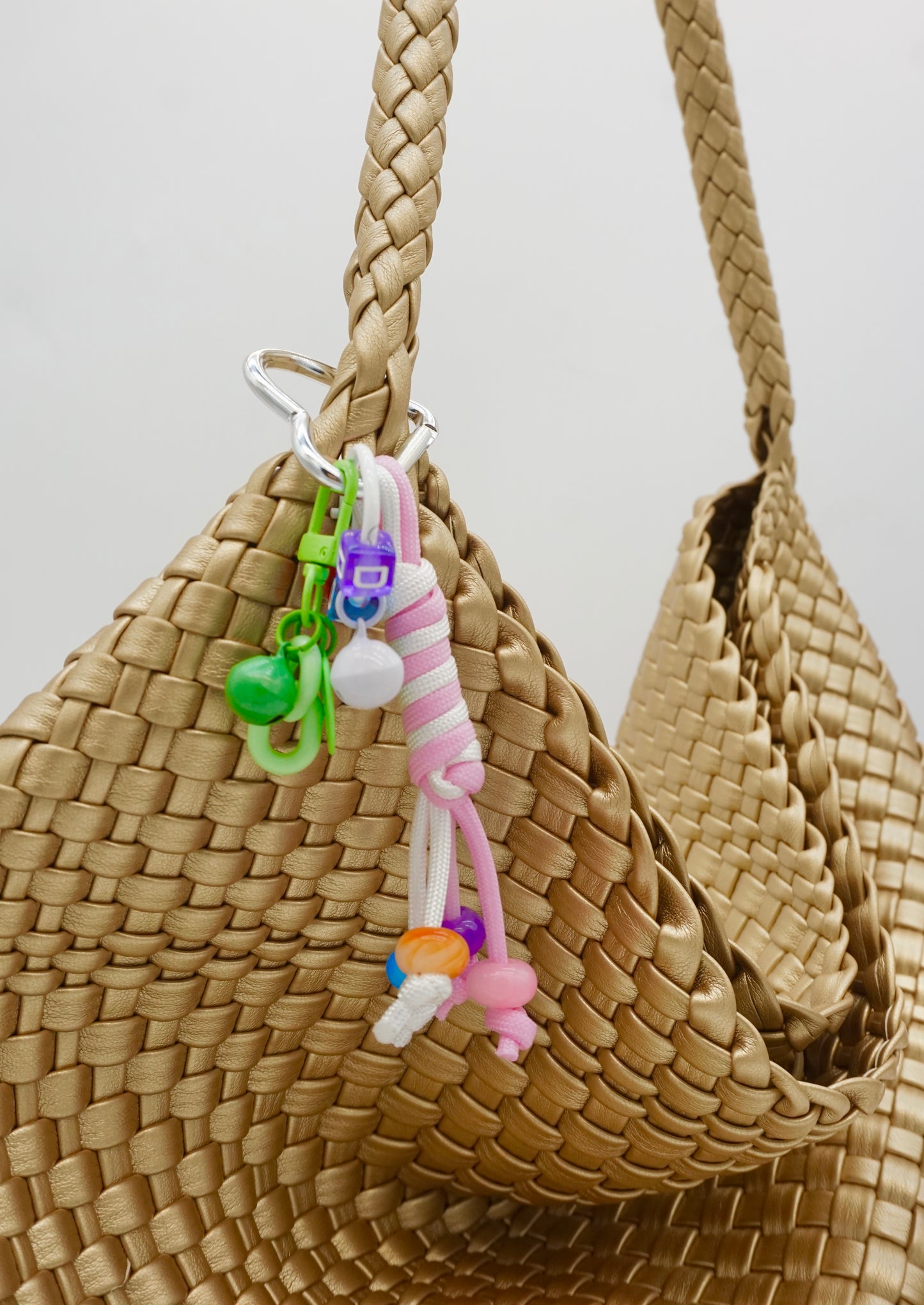 Letters - bells - heart-shaped elements - decorative pendants for keys