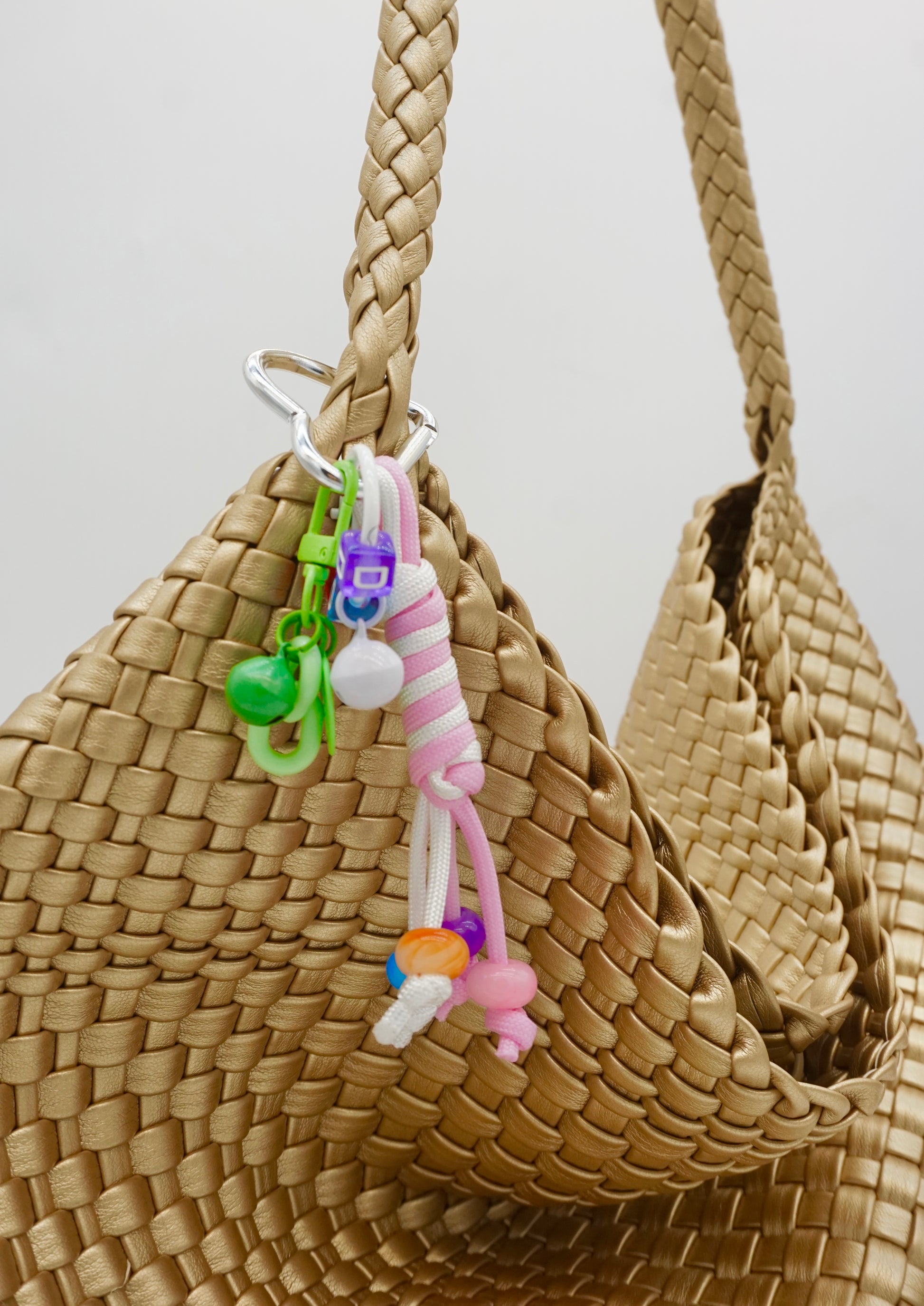 Letters - bells - heart-shaped elements - decorative pendants for keys