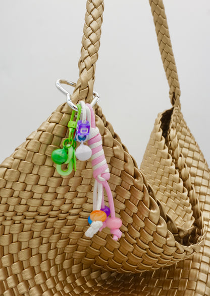 Letters - bells - heart-shaped elements - decorative pendants for keys