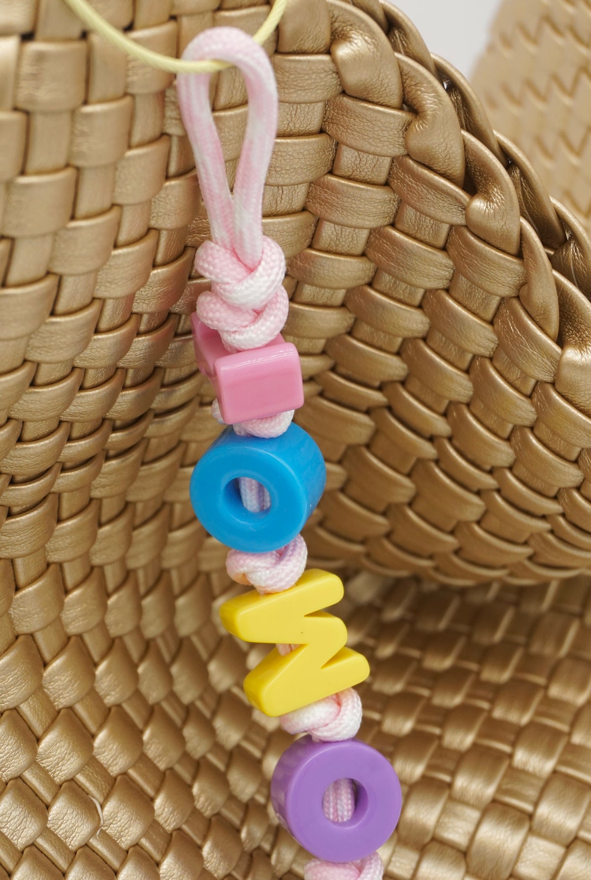 Rainbow Letter Charm Bag Charm Keychain