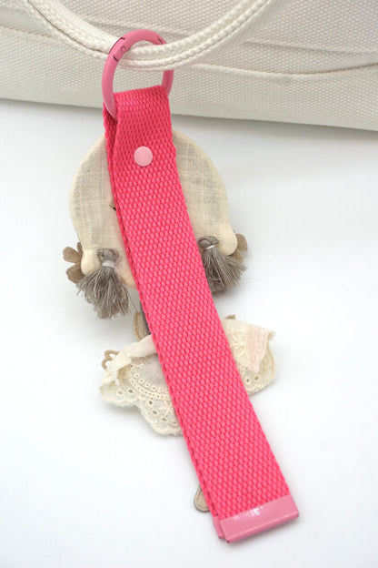 Forest-themed embroidered girl bag hanger Cute fabric doll decorative