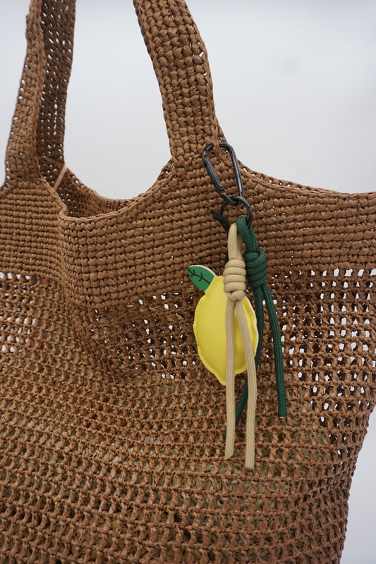 Lemon Bag Charm Clip - Dual Cord