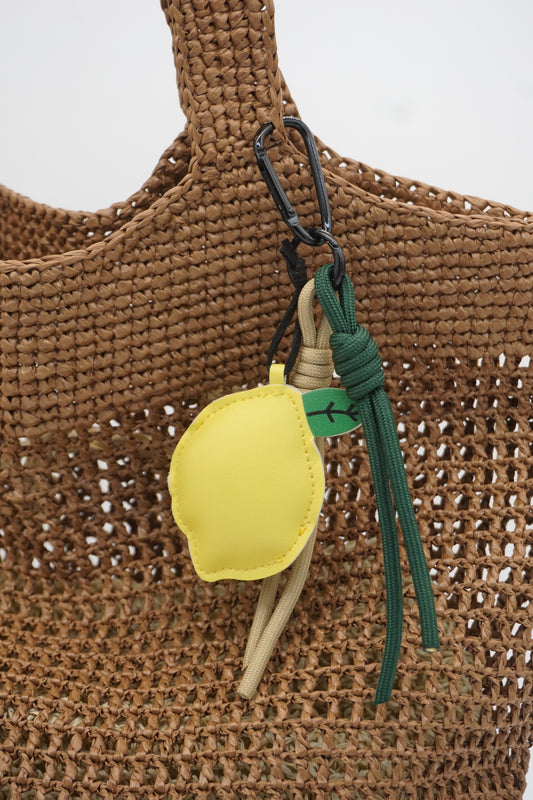 Lemon Bag Charm Clip - Dual Cord