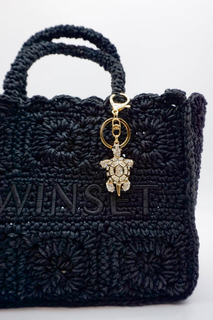 Crystal Turtle Charm keychain bagaccessories