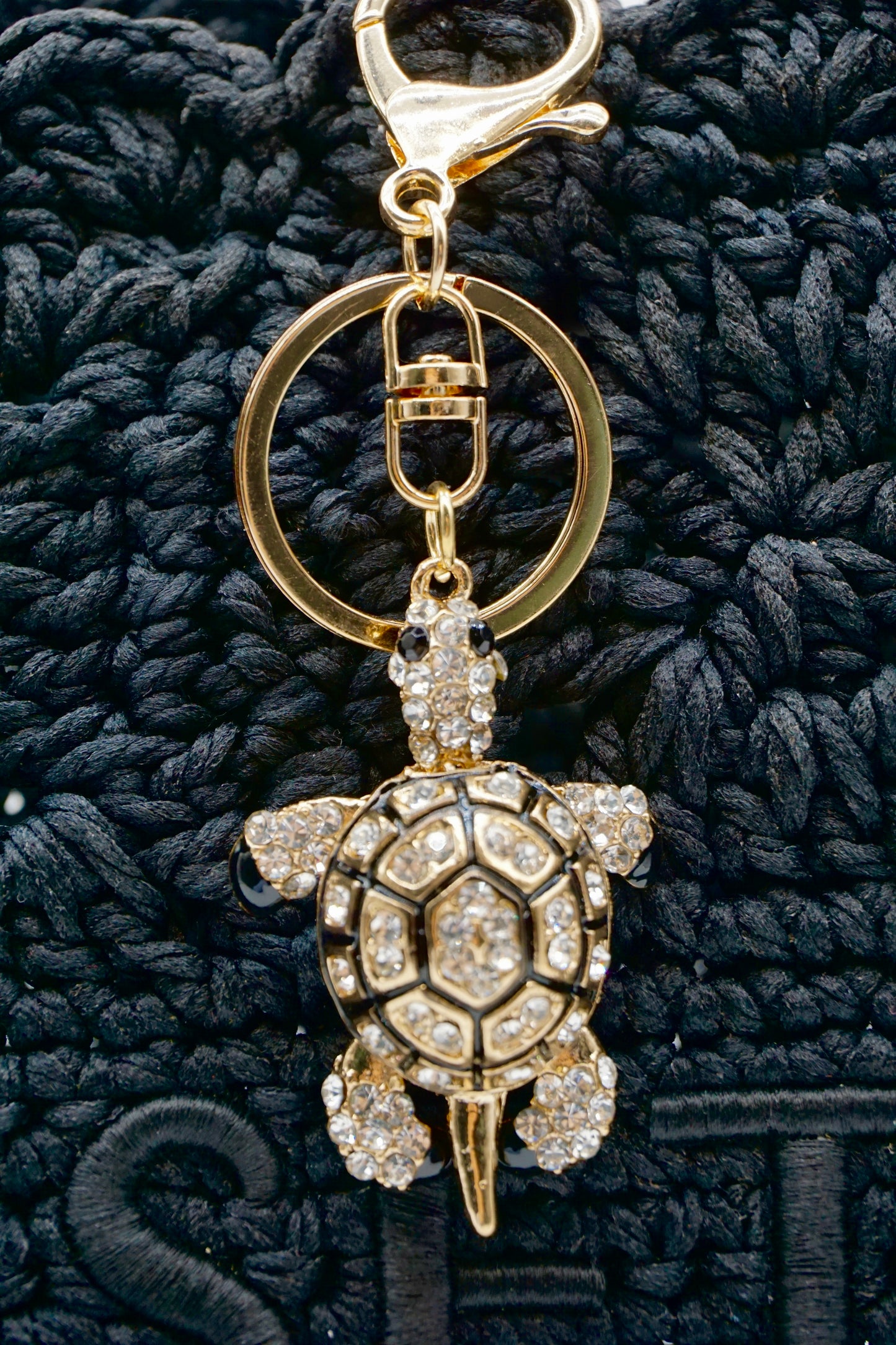 Crystal Turtle Charm keychain bagaccessories