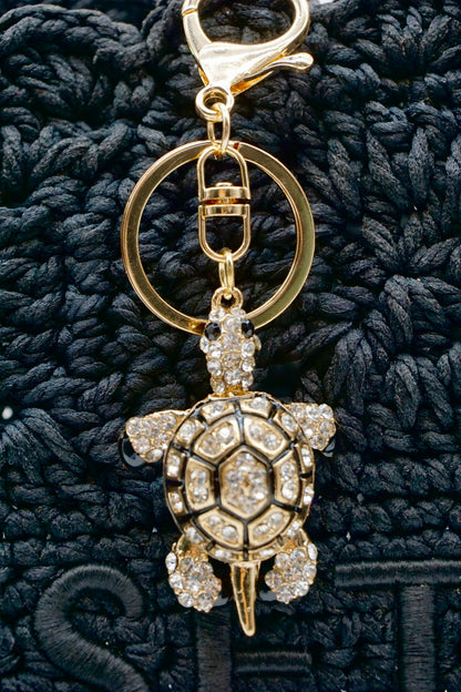Crystal Turtle Charm keychain bagaccessories