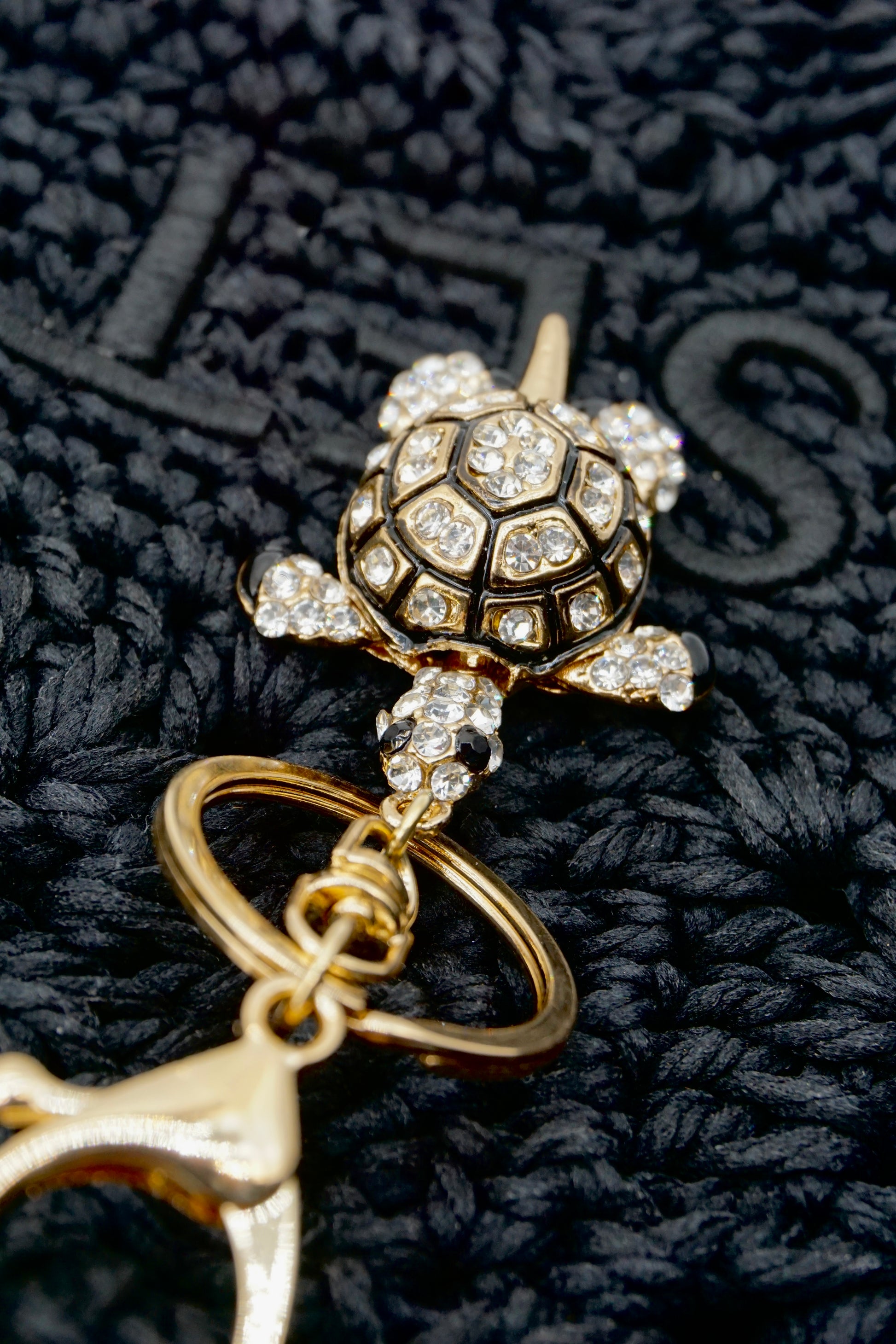 Crystal Turtle Charm keychain bagaccessories