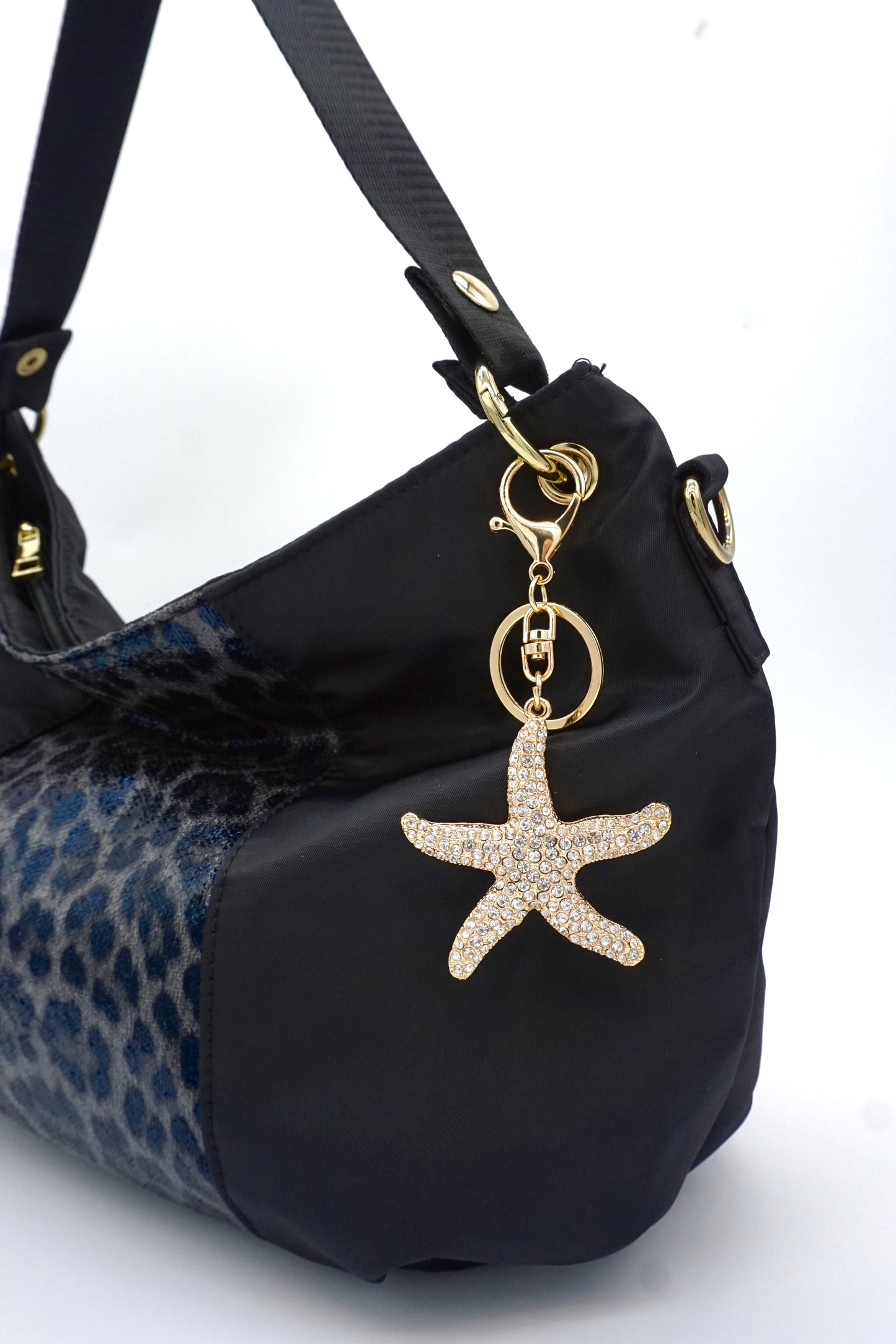 Diamond Starfish Charm Crystal charm Bag Charm Keychain