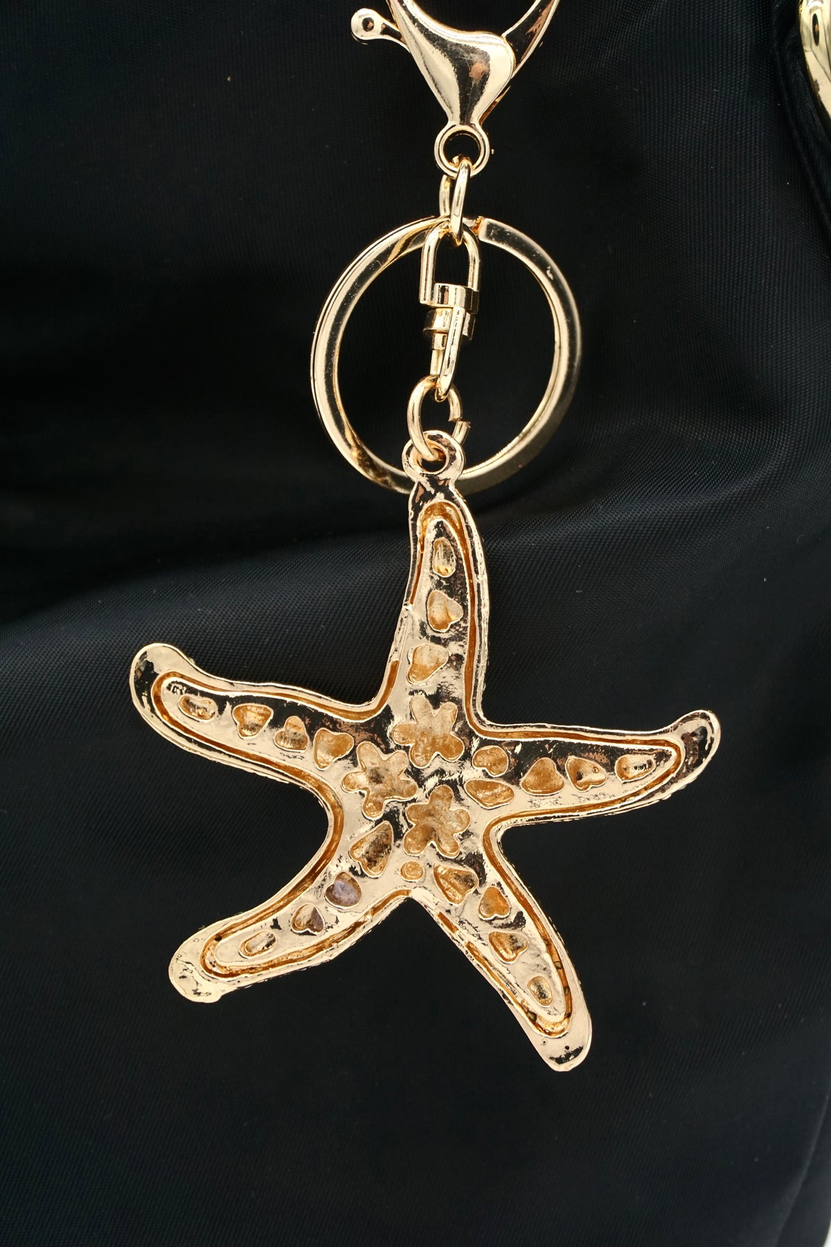 Diamond Starfish Charm Crystal charm Bag Charm Keychain