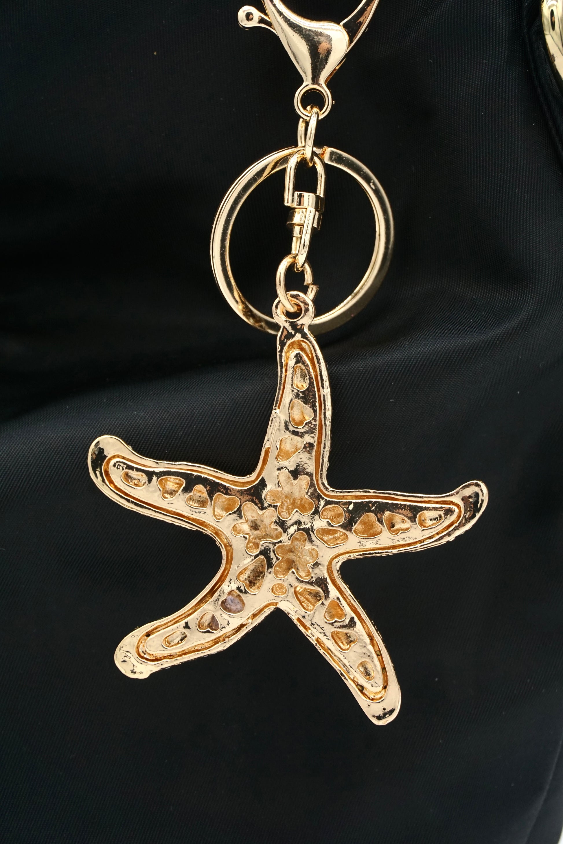 Diamond Starfish Charm Crystal charm Bag Charm Keychain