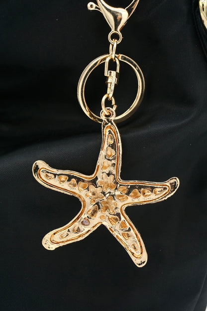 Diamond Starfish Charm Crystal charm Bag Charm Keychain