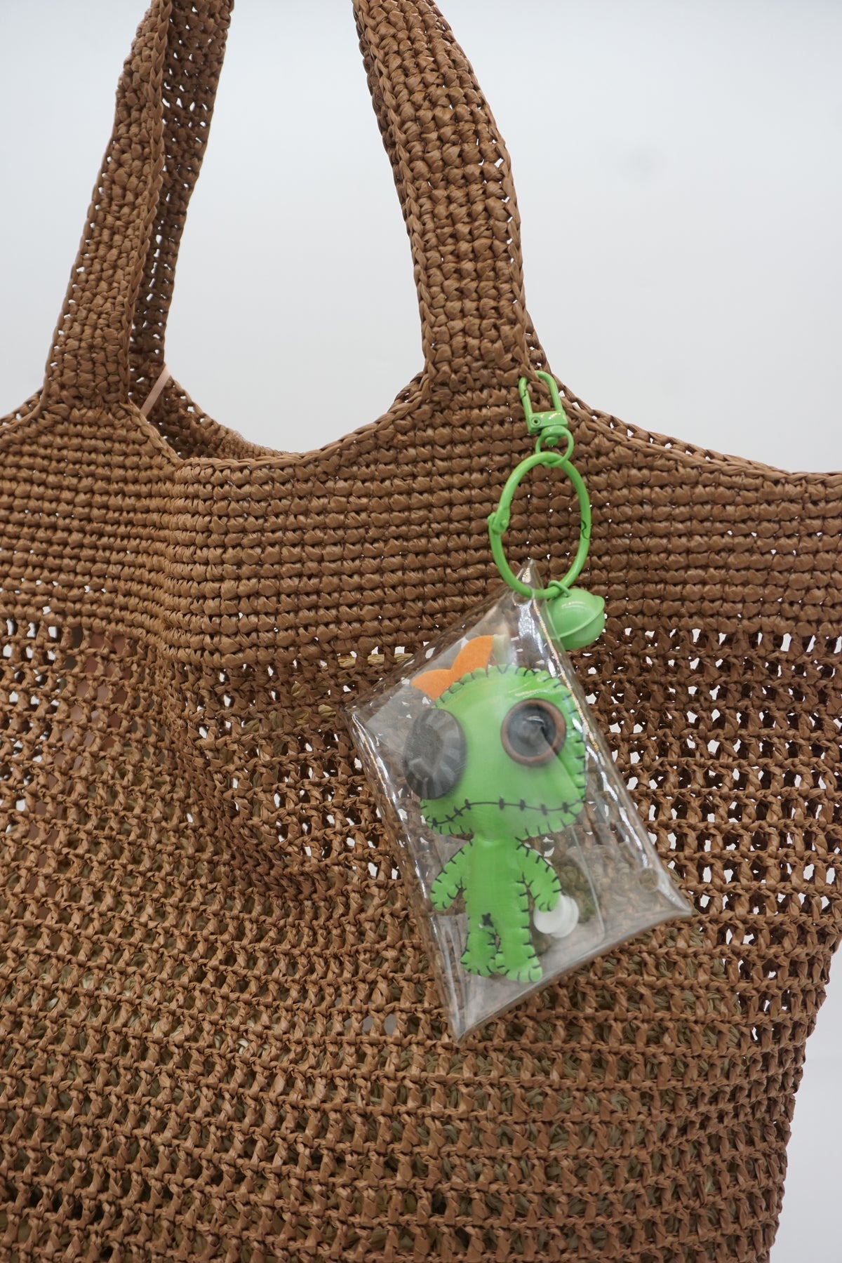 Green Monster Pouch Charm Bag Charm Keychain