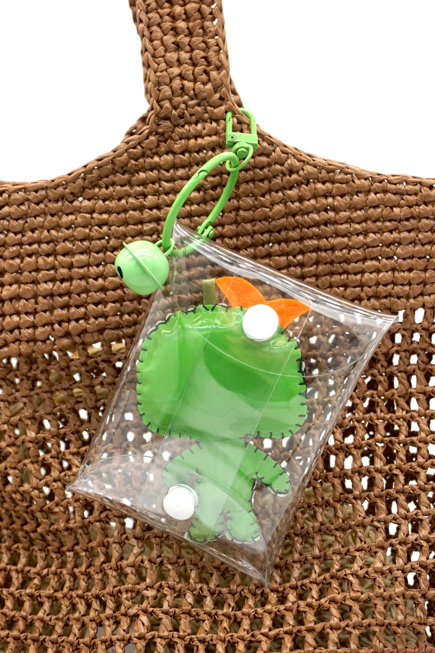 Green Monster Pouch Charm Bag Charm Keychain