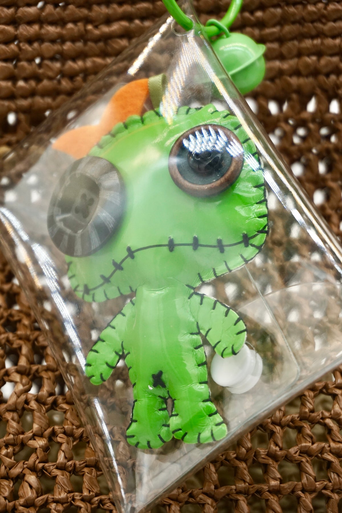 Green Monster Pouch Charm Bag Charm Keychain