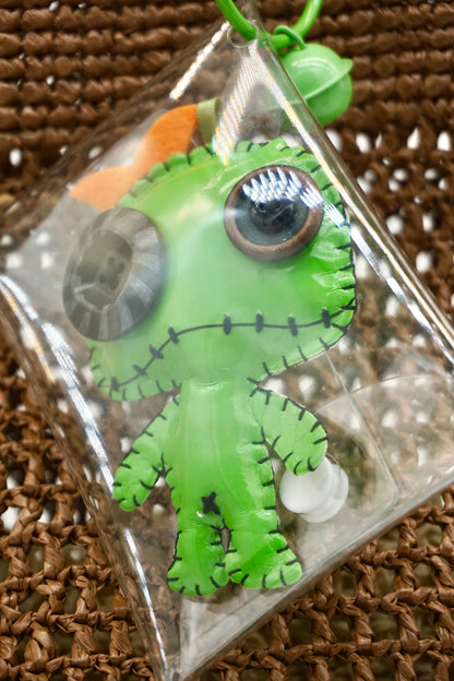 Green Monster Pouch Charm Bag Charm Keychain