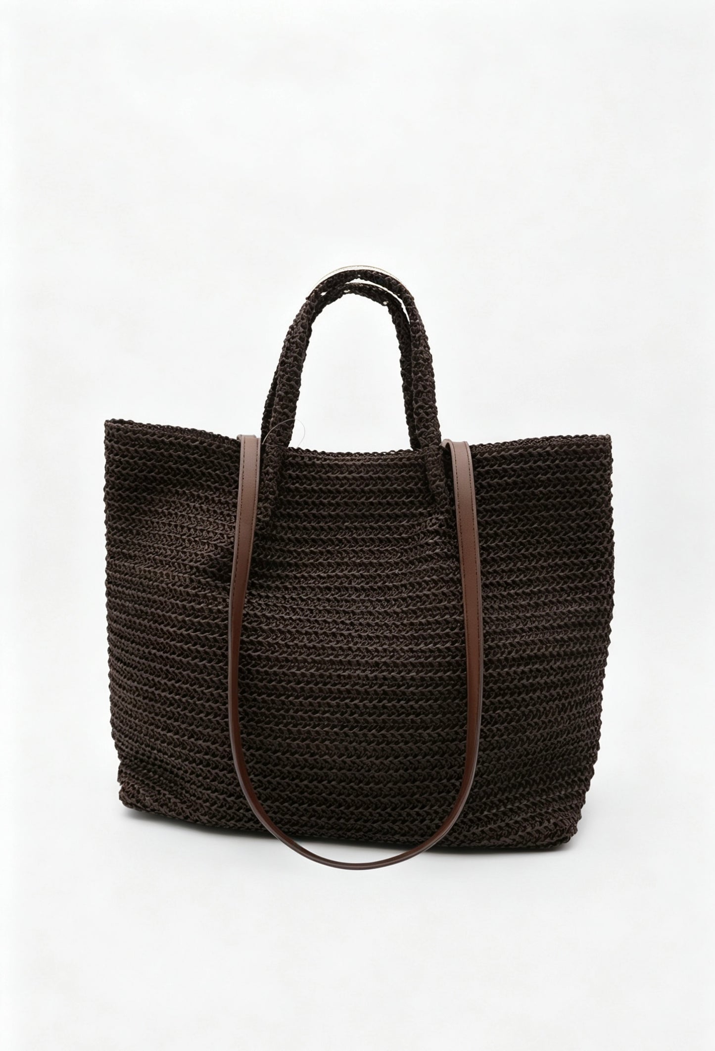 Handwoven Natural Raffia Straw Tote Bag, Large Summer Beach Market Shoulder Bag