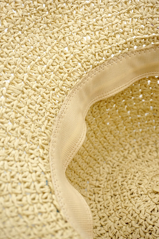 Raffia Bucket Hat - Wide Brim