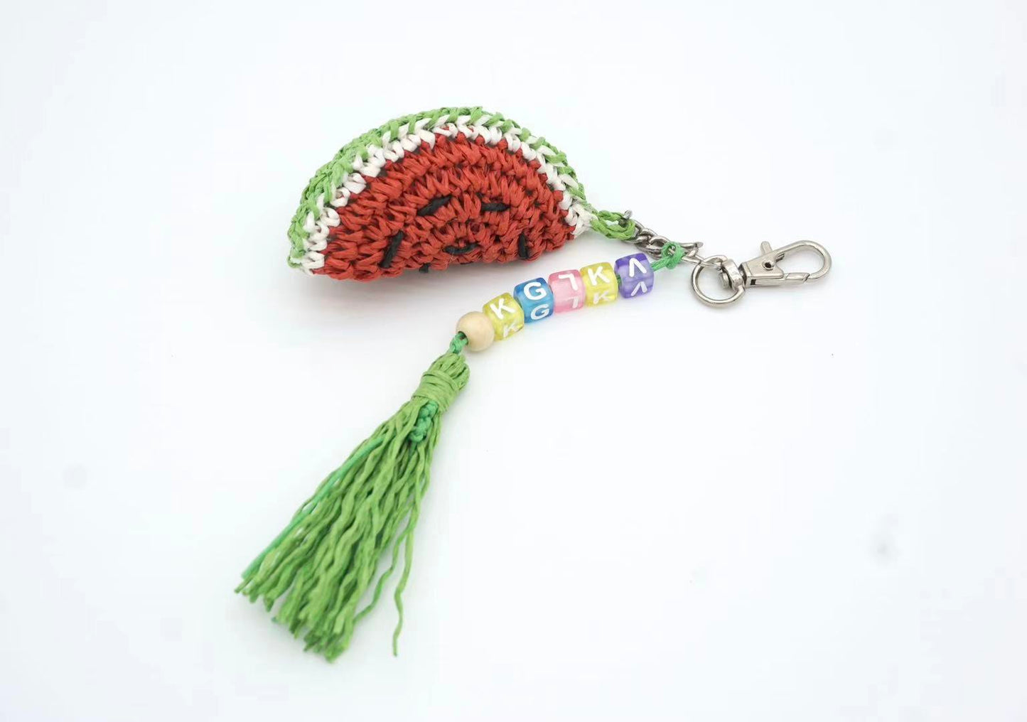 Watermelon Hand-woven Bag Charm
