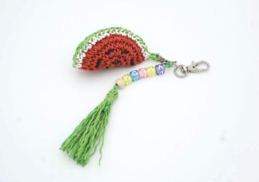 Watermelon Hand-woven Bag Charm
