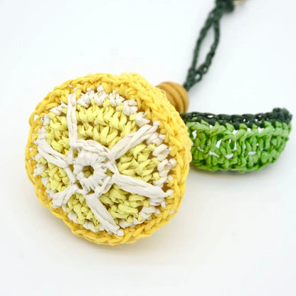 Hello Lemon! Hand-woven Bag Charm