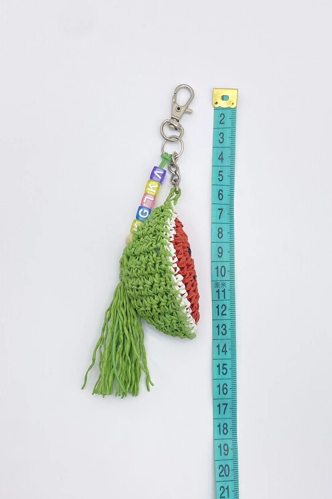 Watermelon Hand-woven Bag Charm