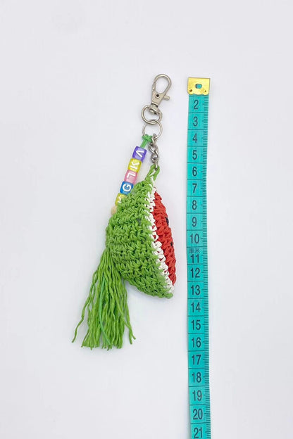 Watermelon Hand-woven Bag Charm