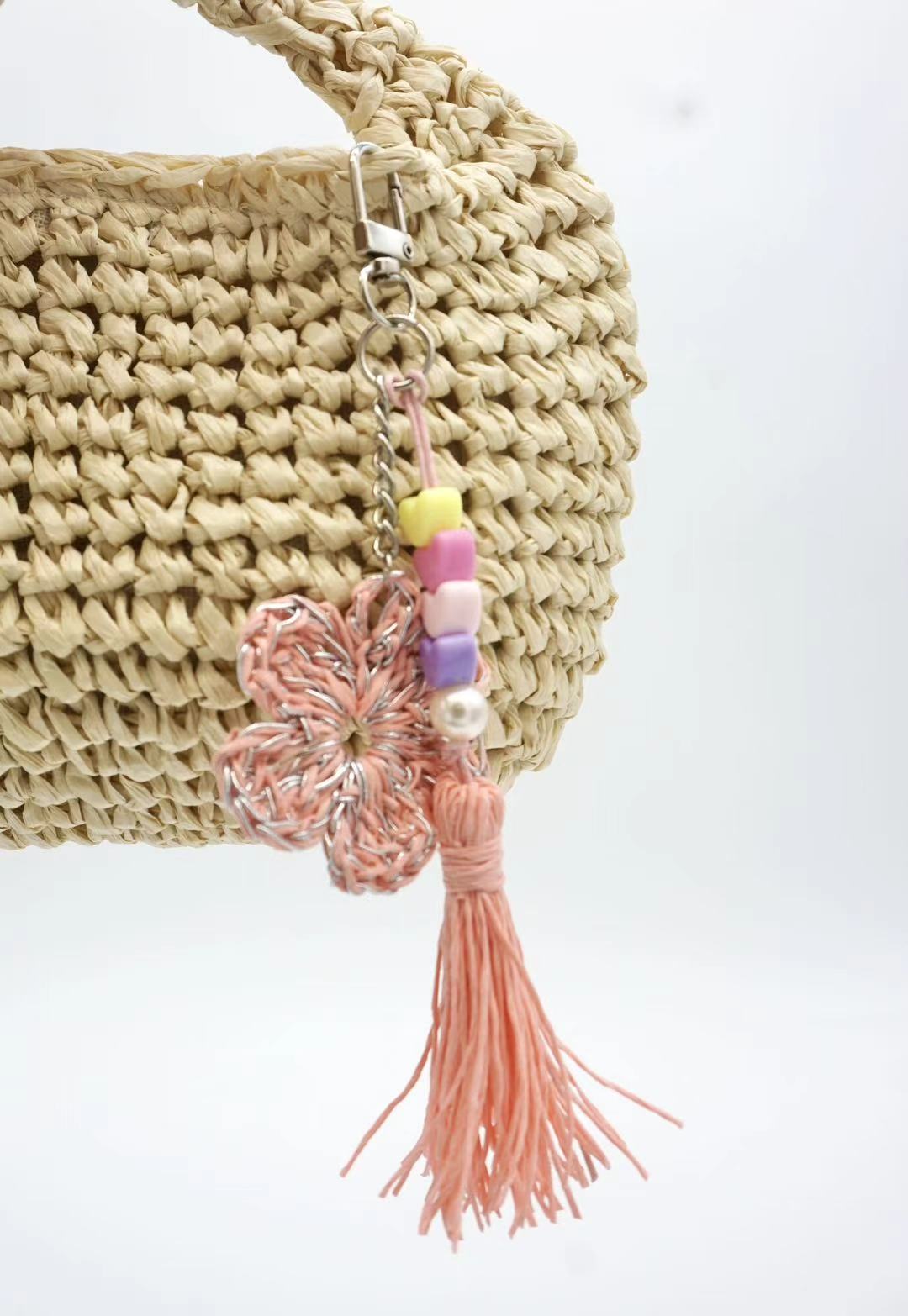 Handmade Sakura Bag Charm, Keychain, Purse Accessories