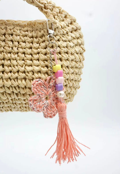 Handmade Sakura Bag Charm, Keychain, Purse Accessories