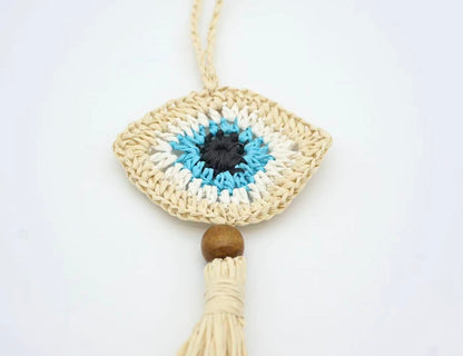 Handmade Evil Eye Tassel charm,Keychain, Purse Accessories